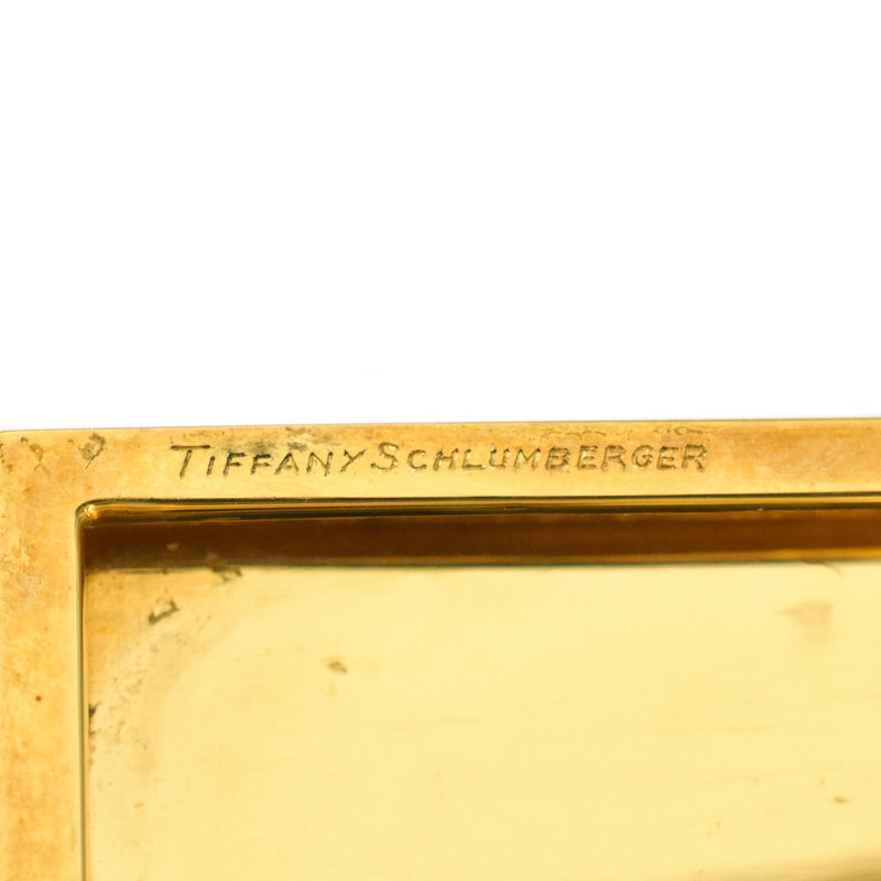 Leather and 18k Yellow Gold Case by J. Schlumberger for Tiffany & Co