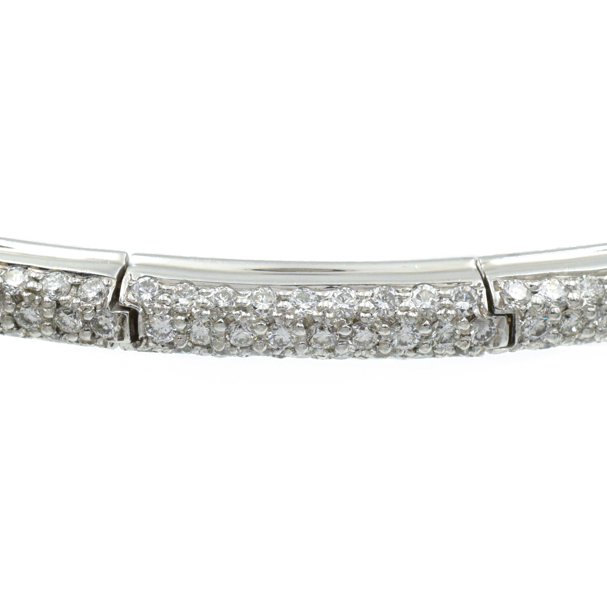 12.20ct Diamond Head Band in 18k White Gold