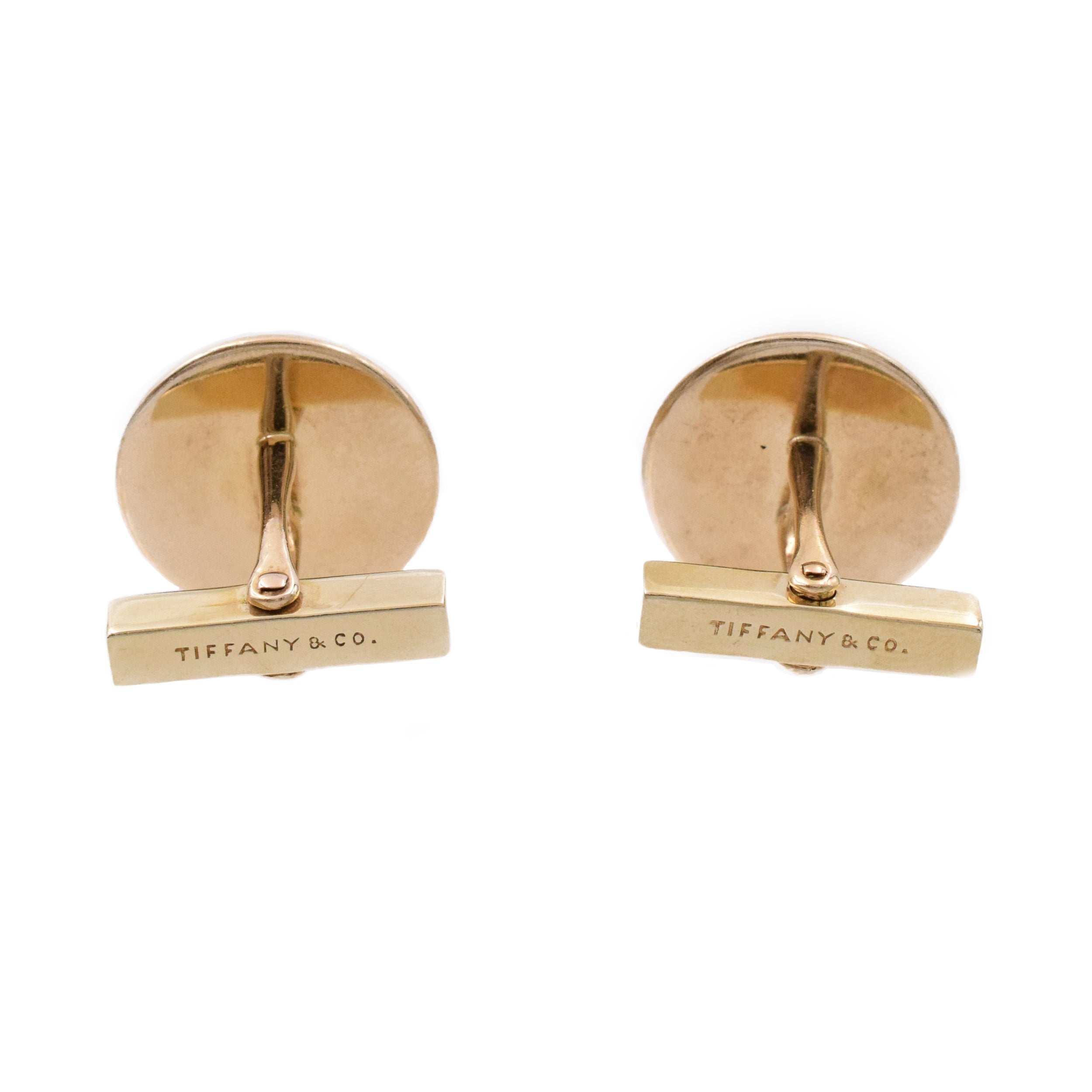 Tiffany & Co Button Cufflinks in 14k Yellow Gold