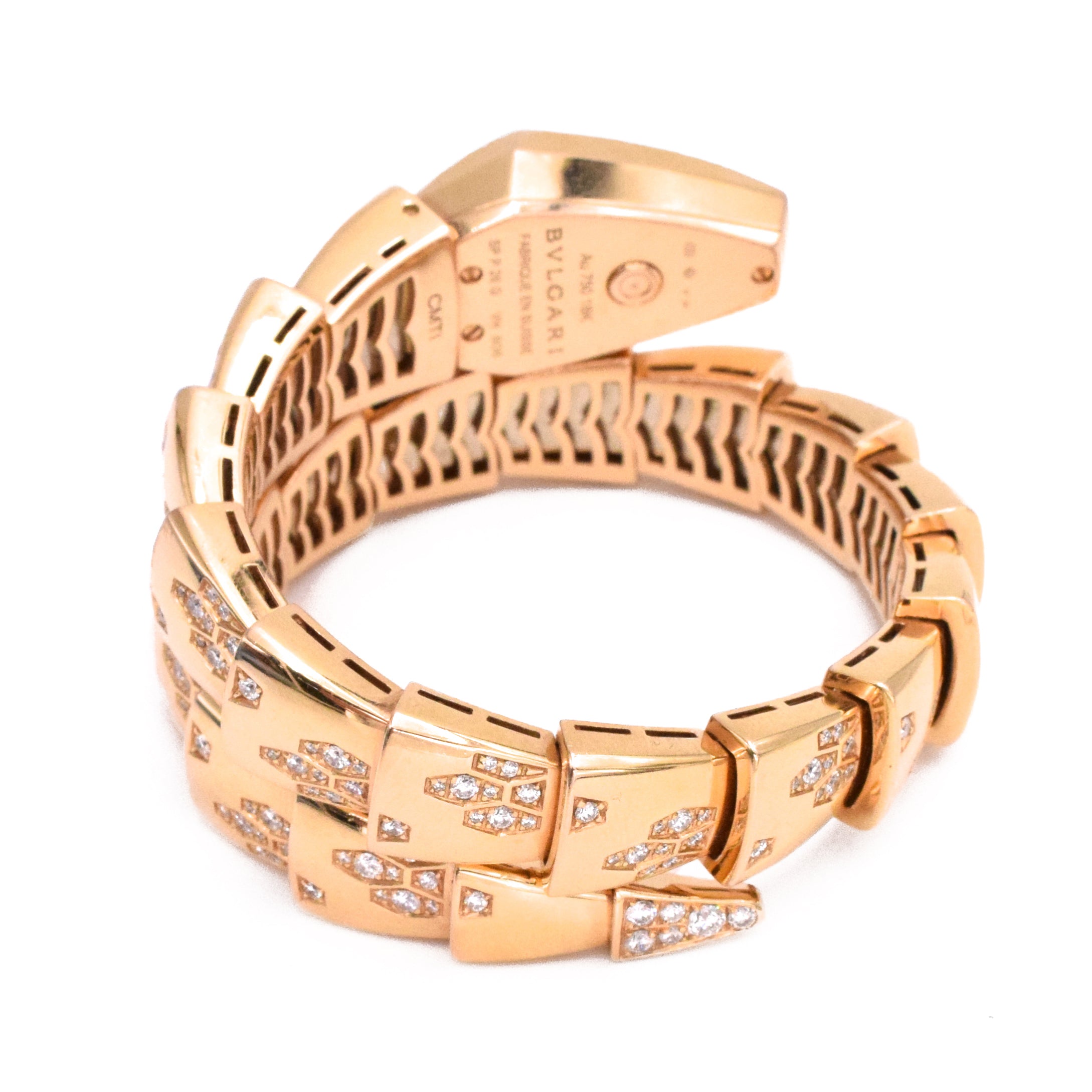 Iconic Serpenti Wristwatch by Bulgari in Rose Gold