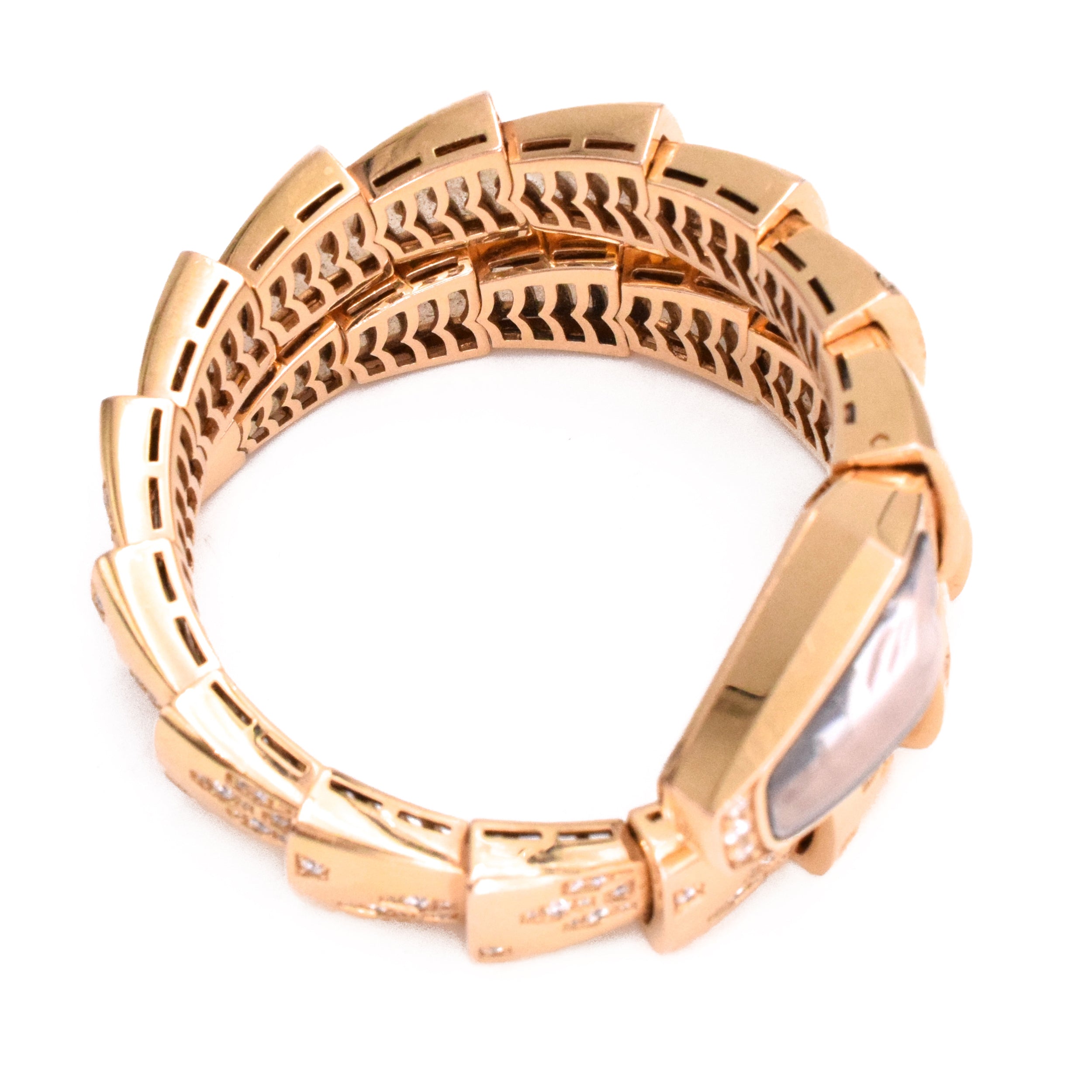 Iconic Serpenti Wristwatch by Bulgari in Rose Gold