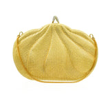 Woven 18k Yellow Gold Evening Bag with Diamond Clasp