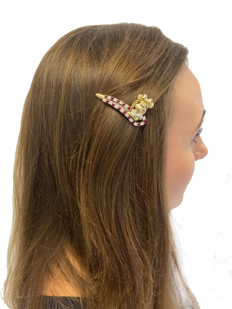 Petite Pearl Wedding Hair Clip with Crystals - Cassandra Lynne