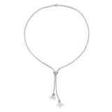 12.31ct Diamond Lariat Necklace in Platinum