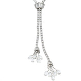 12.31ct Diamond Lariat Necklace in Platinum