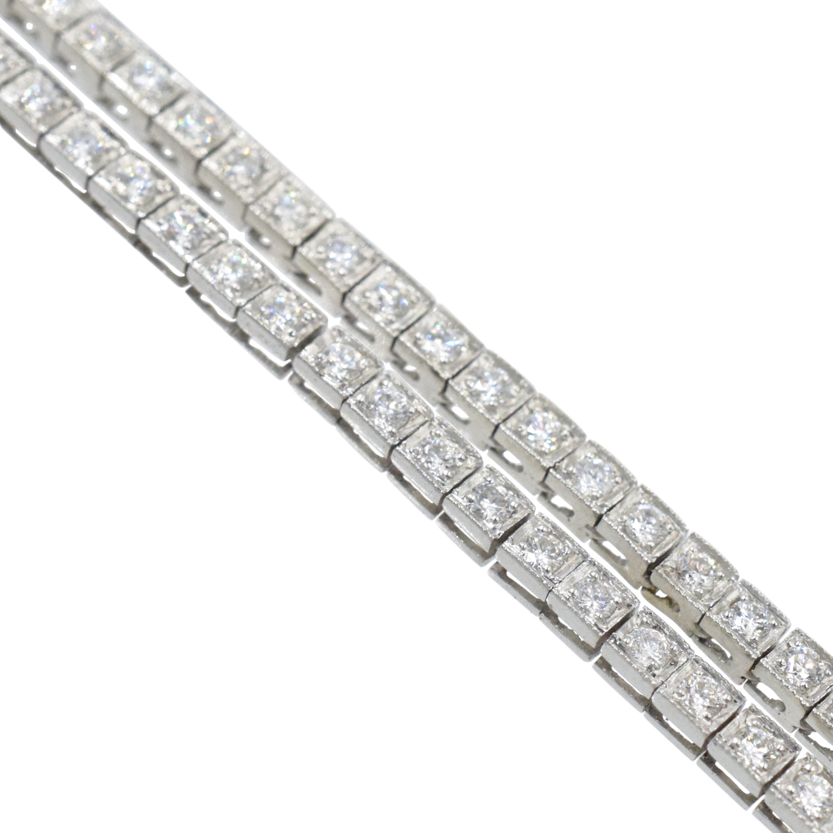 12.31ct Diamond Lariat Necklace in Platinum