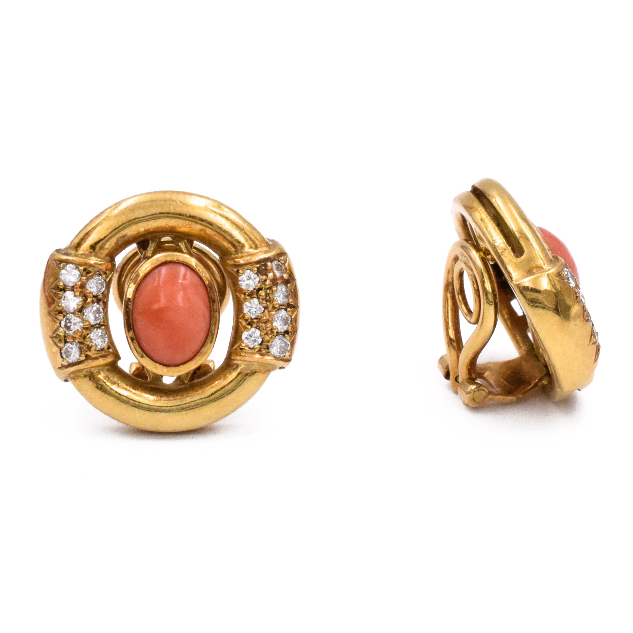Gucci Coral & Diamond, Necklace, Bracelet & Earrings Set