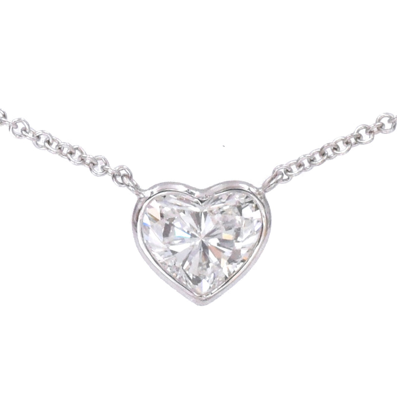 1.05ct Heart Shaped Diamond By The Yard Necklace