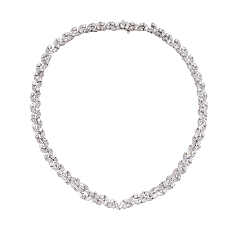 70.14ct Ceylon Sapphire & 44.50ct Diamond Necklace & Earrings Suite