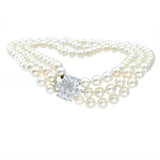 Cartier South Sea Pearl & Diamond Necklace in Platinum