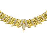 Elegant 10ct Diamond & 18k Yellow Gold Necklace