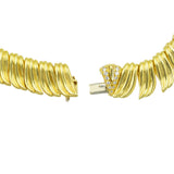 Elegant 10ct Diamond & 18k Yellow Gold Necklace