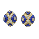 1990's Diamond and Lapis Lazuli Necklace, Earrings & Ring Set by Alexander Reza
