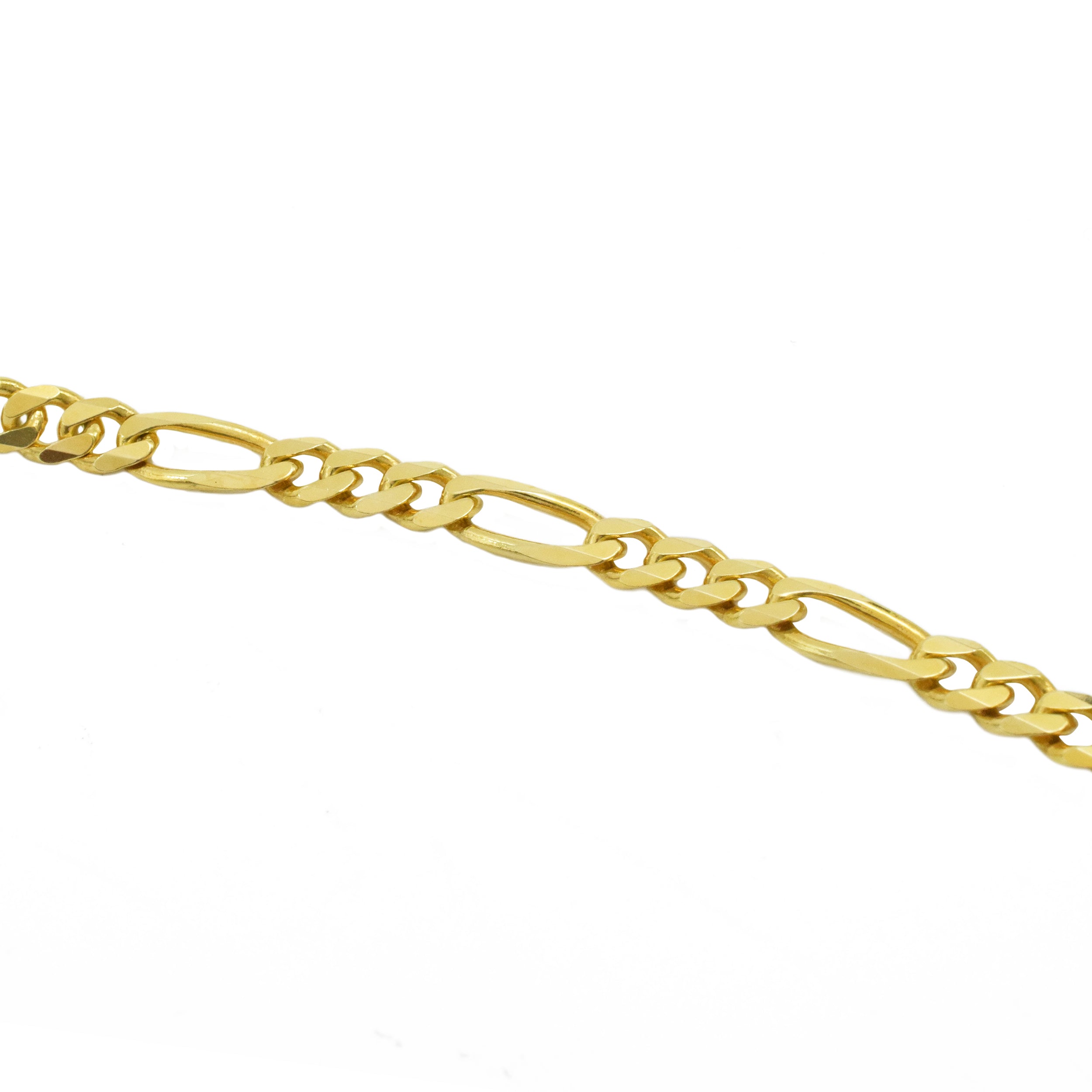 30" Figaro Chain Necklace in 14km Yellow Gold