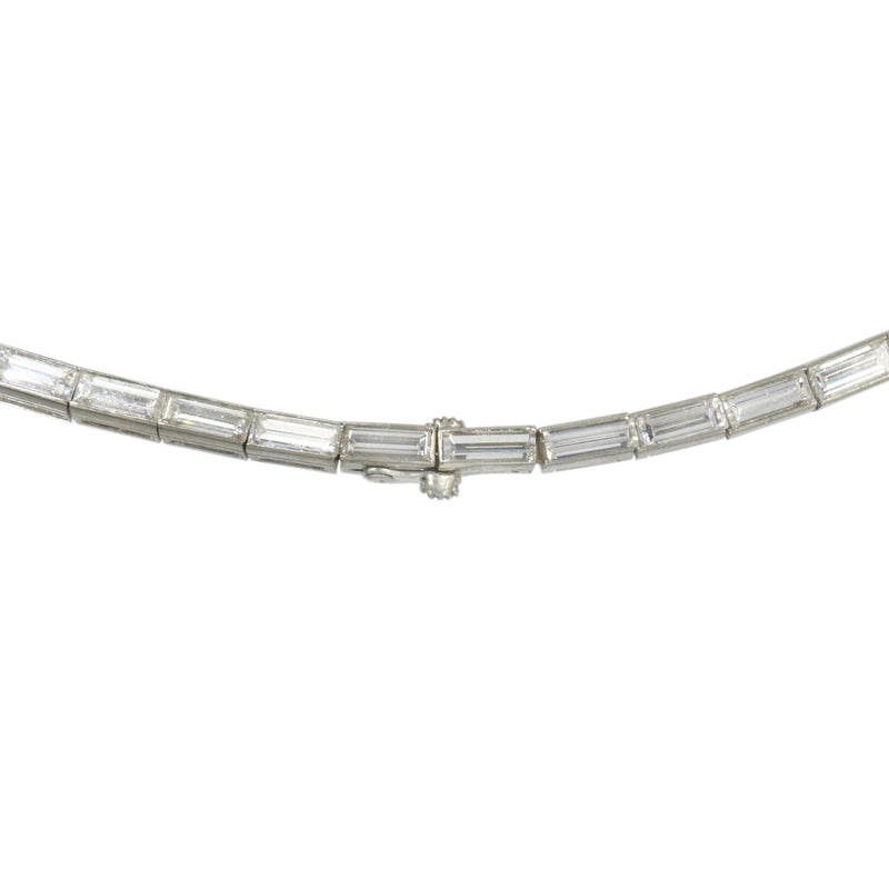 Vintage 30ct Diamond Necklace in Platinum