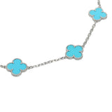 Iconic Van Cleef & Arpels Set of Turquoise Vintage Alhambra Necklaces