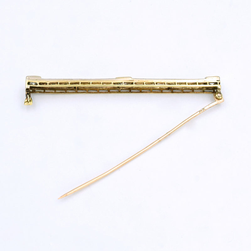 Antique Diamond Bar Pin