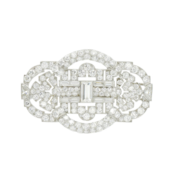 1930's Art Deco Diamond Brooch