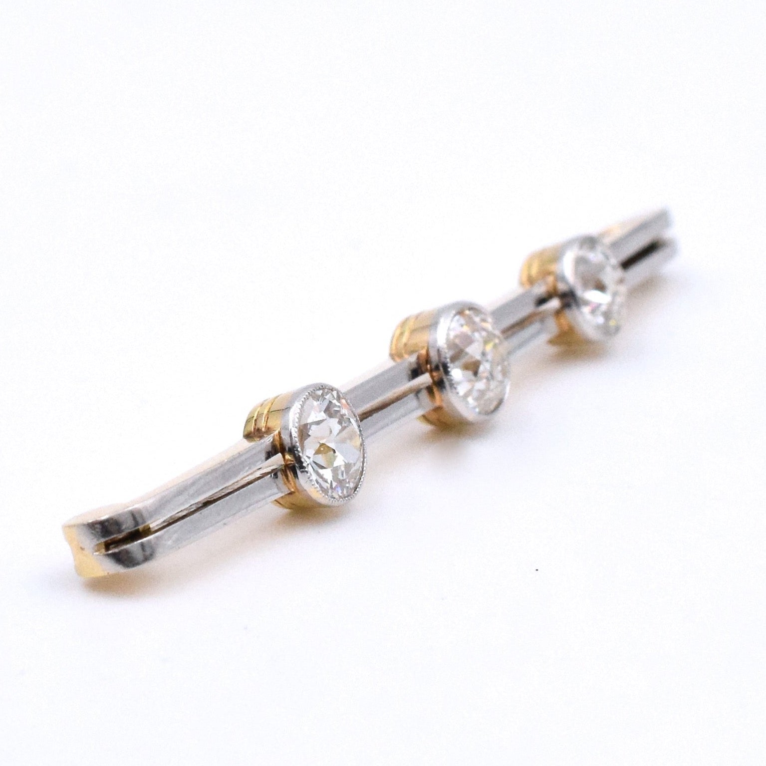 Vintage 2.40ct Diamond Barre Pin