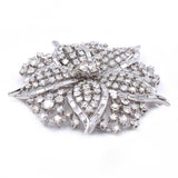 Vintage 20ct. Diamond Flower Brooch by Winston