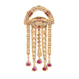 Art Deco Inspired Diamond & Ruby Brooch & Lapel Pin