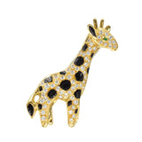 Whimsical Diamond and Enamel Giraffe Brooch by Van Cleef & Arpels