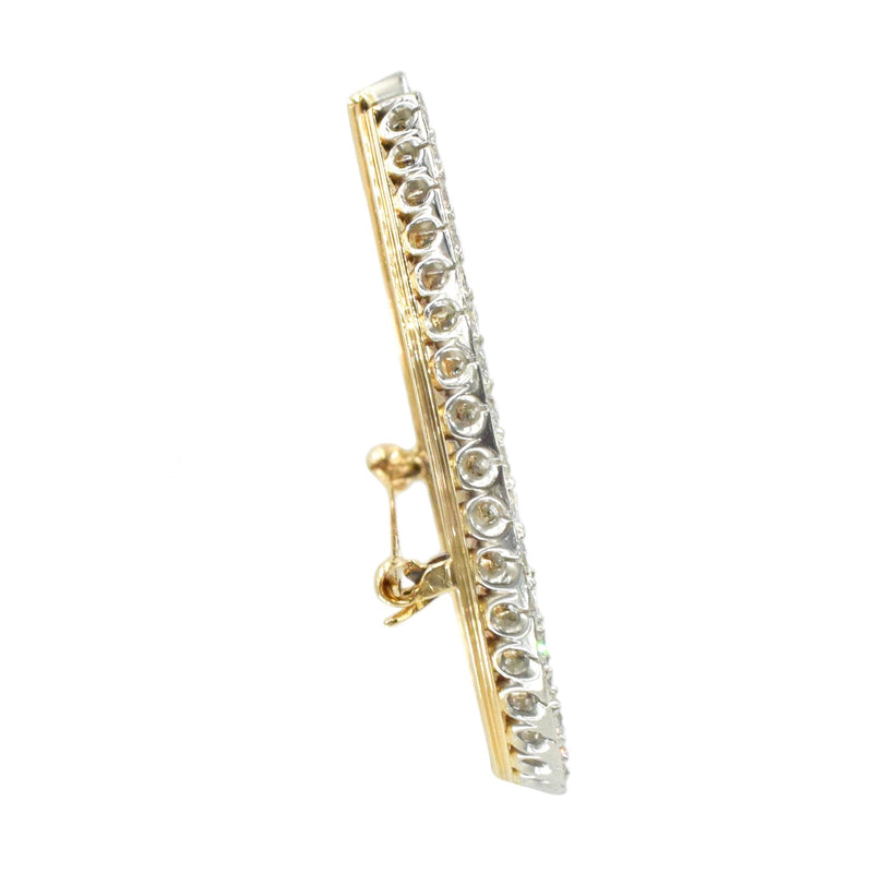 Vintage 2.40ct Diamond Lucky Horseshoe Brooch
