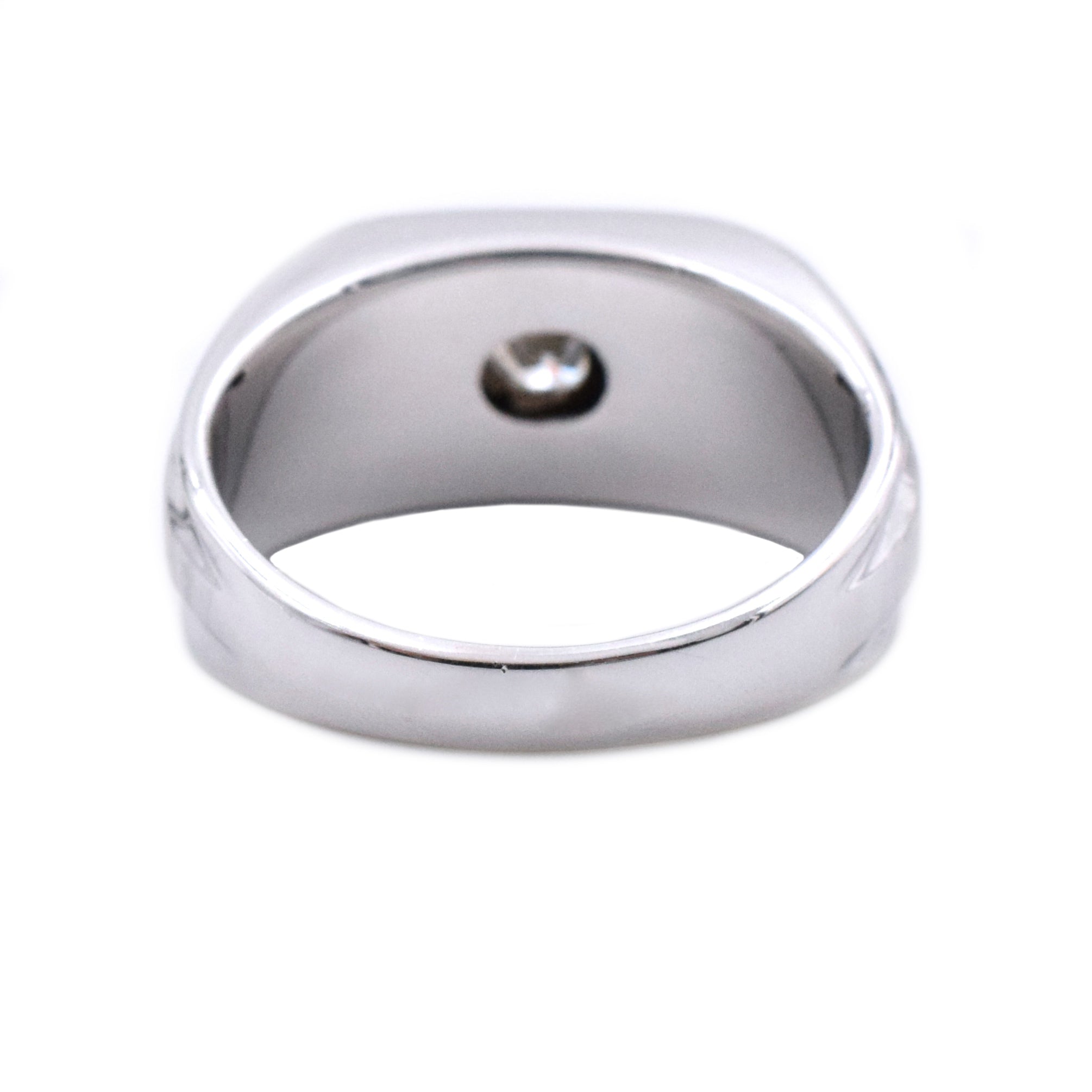 Diamond Men's Ring in 14k White Gold