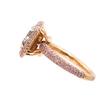 3.60ct Natural Fancy Green-Yellow Diamond Ring