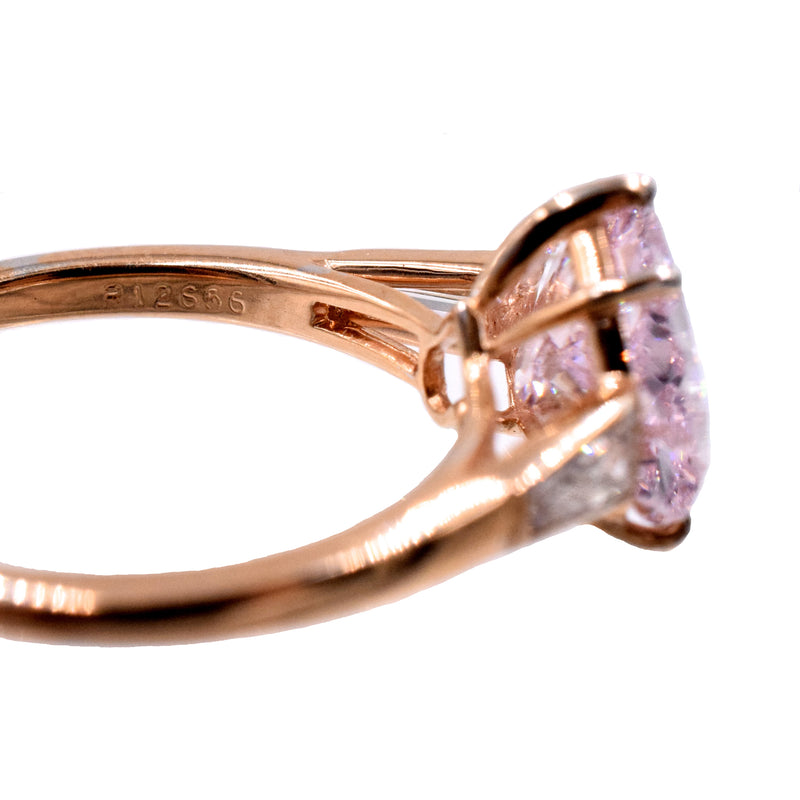 2.02ct Fancy Purple-Pink Diamond Ring
