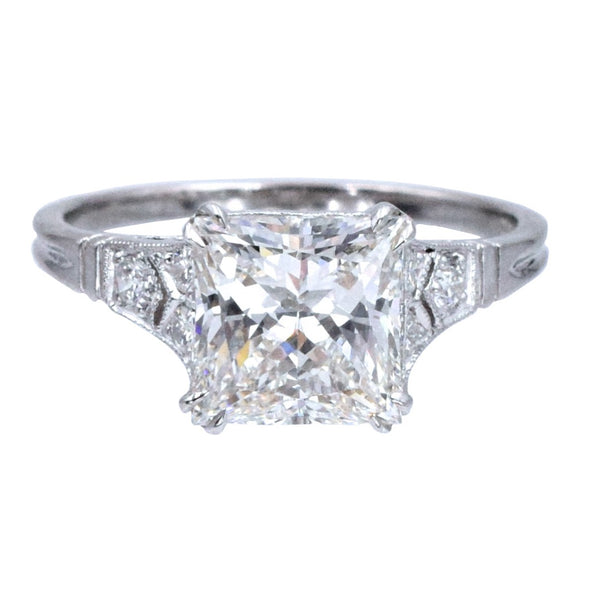 2.33ct Princess Cut Diamond Engagement Ring in Platinum