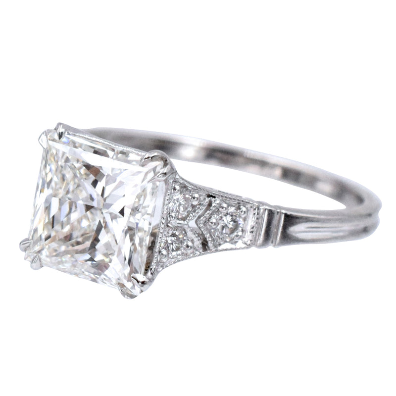 2.33ct Princess Cut Diamond Engagement Ring in Platinum