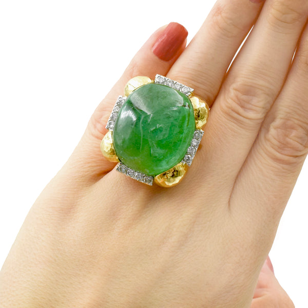 Spectacular Emerald & Diamond Ring