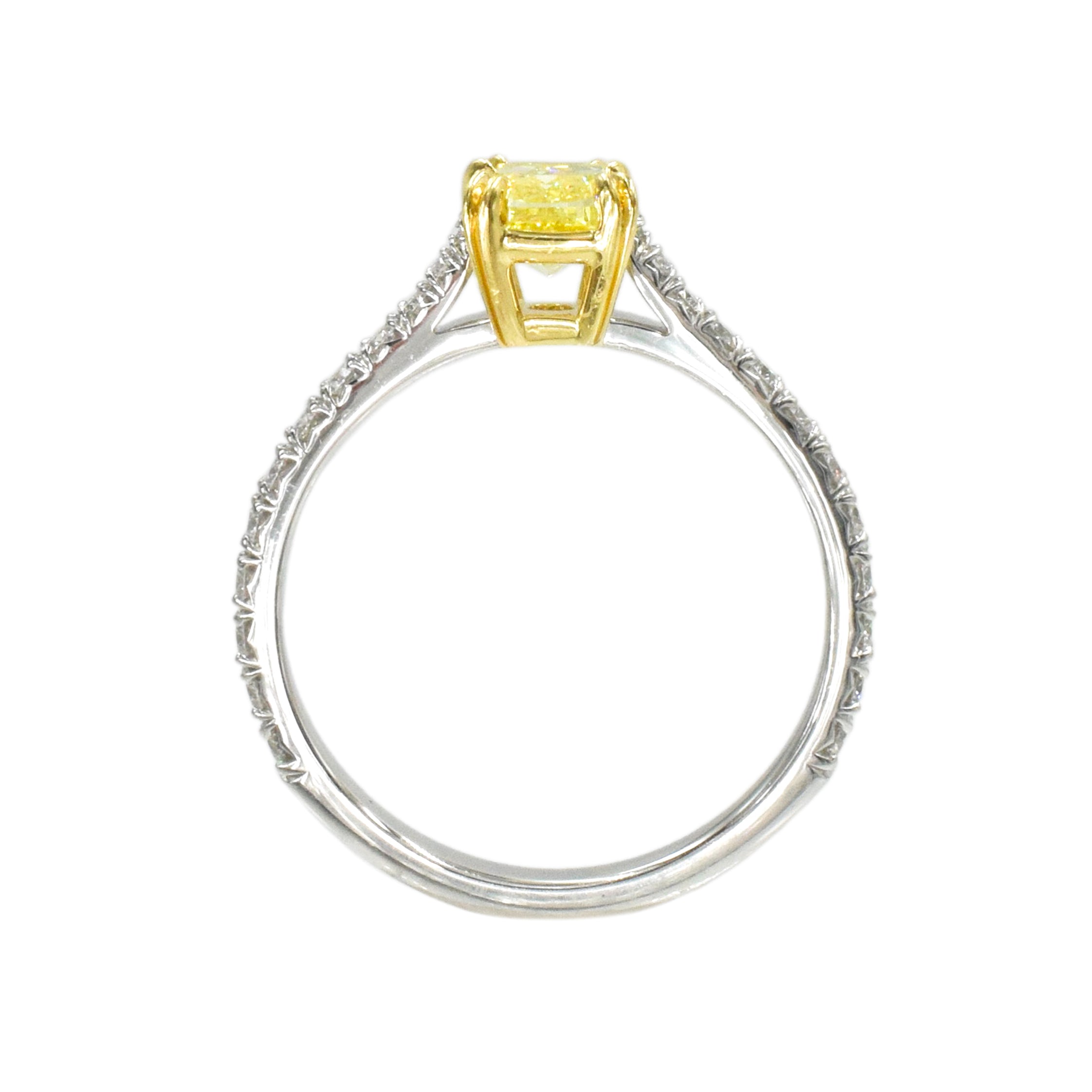 Harry Winston 1.03ct Fancy Intense Yellow Diamond Engagement Ring