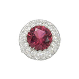 Exquisite 8ct Tourmaline & 5.50ct Diamond Ring In Platinum