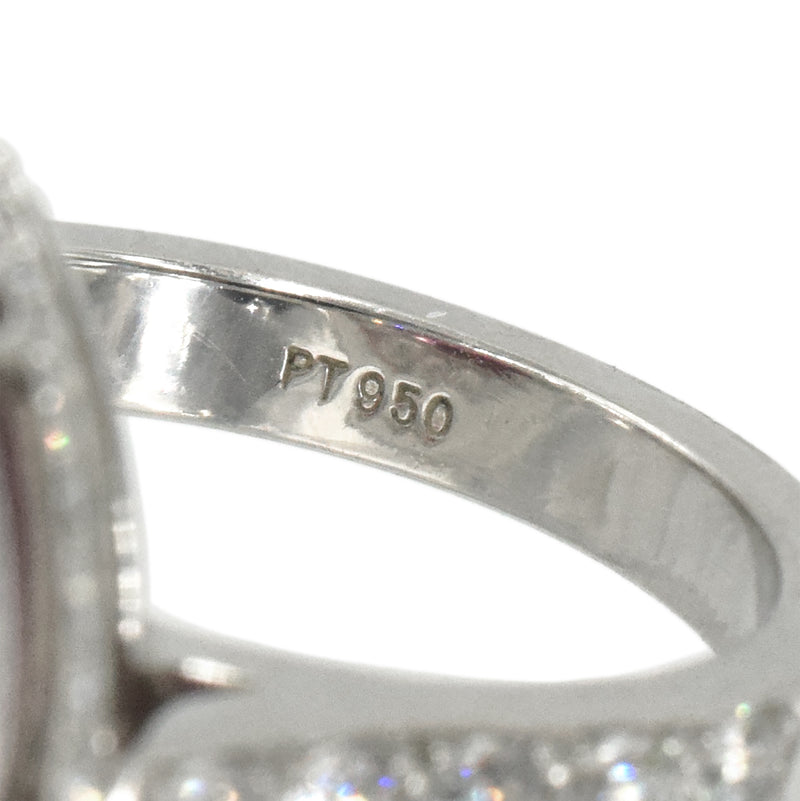 Exquisite 8ct Tourmaline & 5.50ct Diamond Ring In Platinum