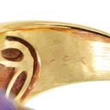 Amethyst & Diamond Cocktail Ring in 18k Rose Gold