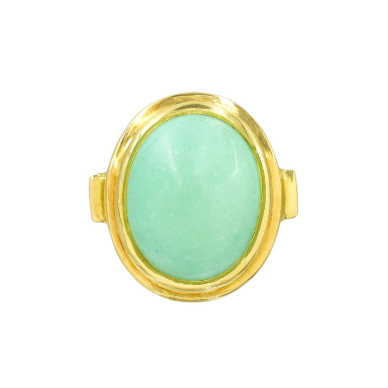 Turquoise Cocktail Ring in 18k Yellow Gold
