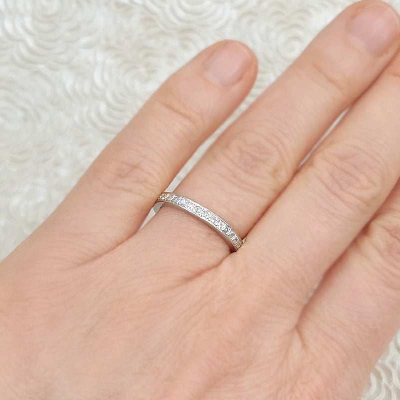 0.50ct Round Diamond Eternity Band in Platinum