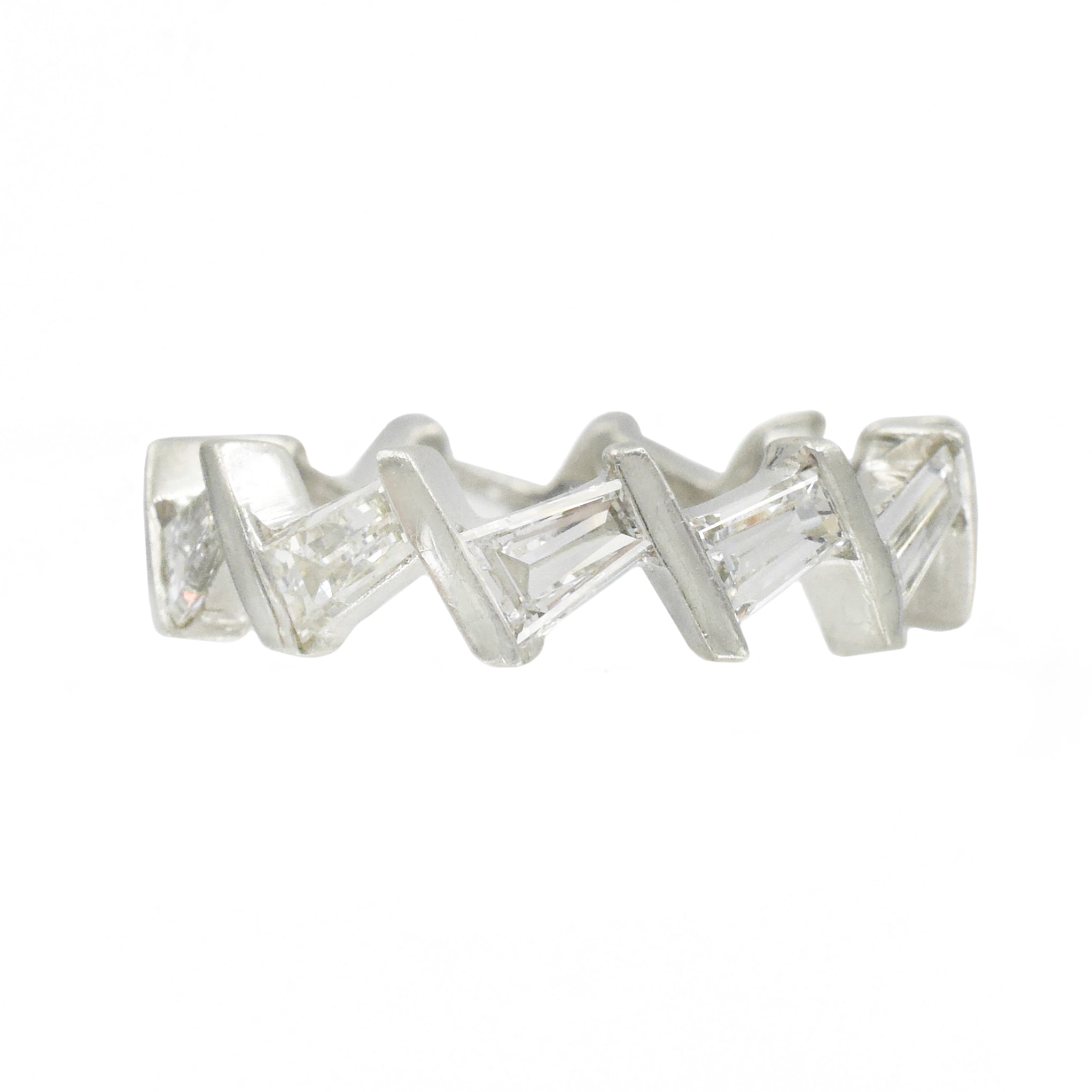 2.50ct Tapered Baguette Diamond Eternity Band in Platinum