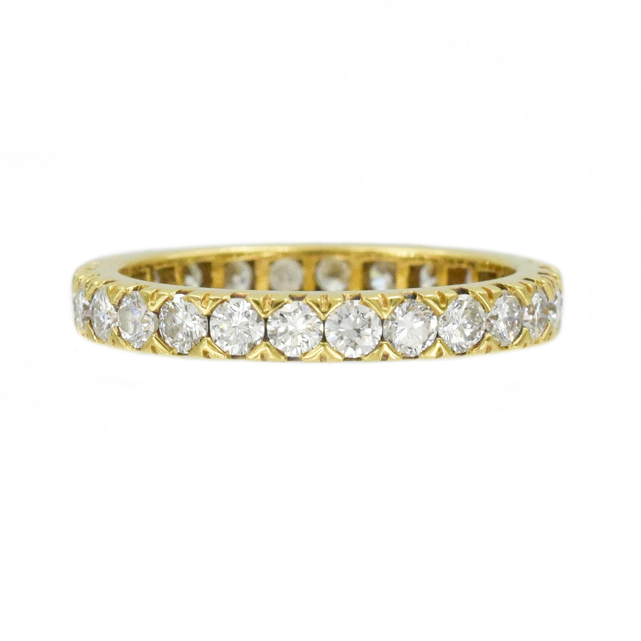 Cartier 1.55ct Round Diamond Eternity Band in 18K Yellow Gold