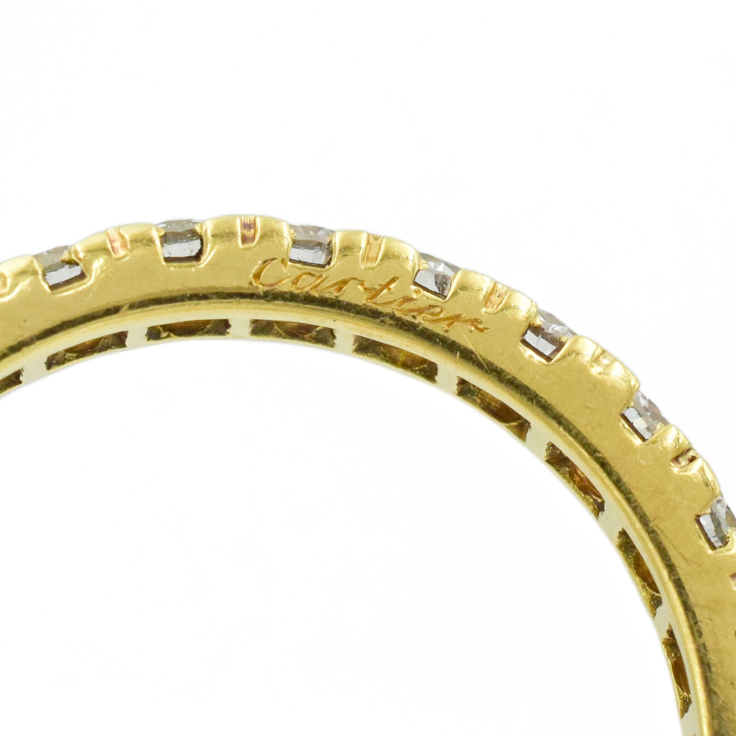 Cartier 1.55ct Round Diamond Eternity Band in 18K Yellow Gold