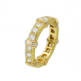 1.35ct Round Diamond Eternity Band in 18k Two-Tone Gold