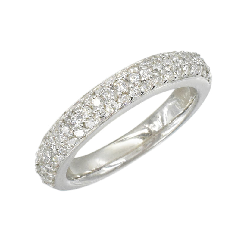 0.65ct Diamond Pave Band in 14k White Gold