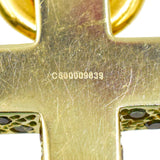 Pomellato Sabbia Diamond Cross Pendant in 18k Rose Gold