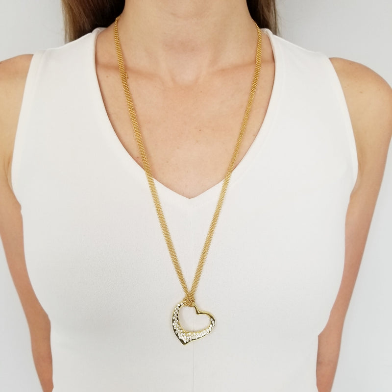 Tiffany & Co Diamond Heart Necklace by Elsa Peretti