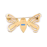 Trianon Seashell & Topaz Butterfly Brooch