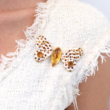 Trianon Seashell & Topaz Butterfly Brooch