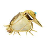 1970's Cartier Whimsical Bird Brooch & Lapel Pin