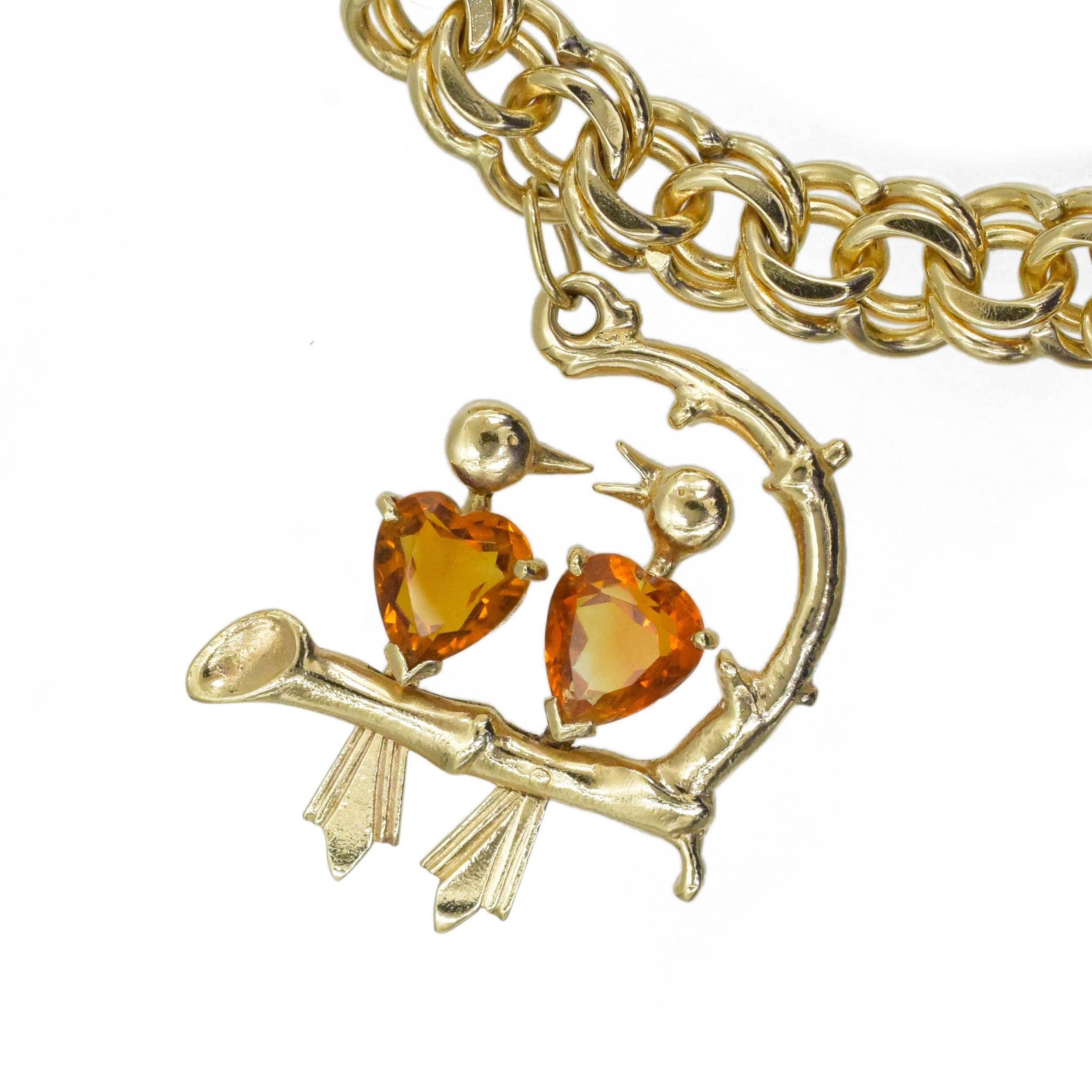 Vintage Tiffany & Co. 14k Yellow Gold Bracelet with Charms
